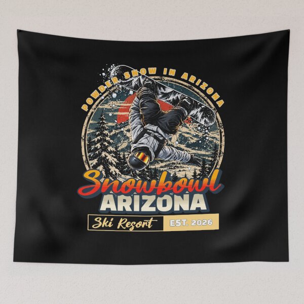 Item preview, Snowbowl Ski Resort Arizona  designed and sold by TheEndDesign.