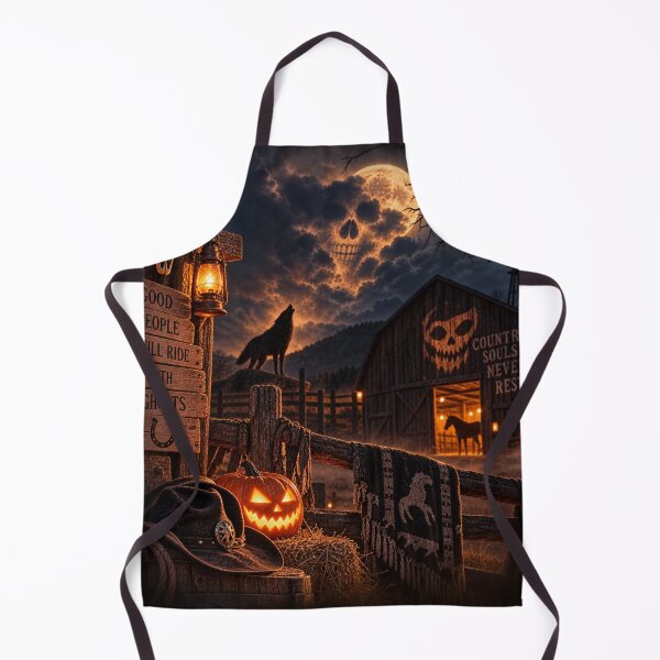 Item preview, Haunted Western Ranch – Country Halloween Ghosts designed and sold by Quarterhorses.