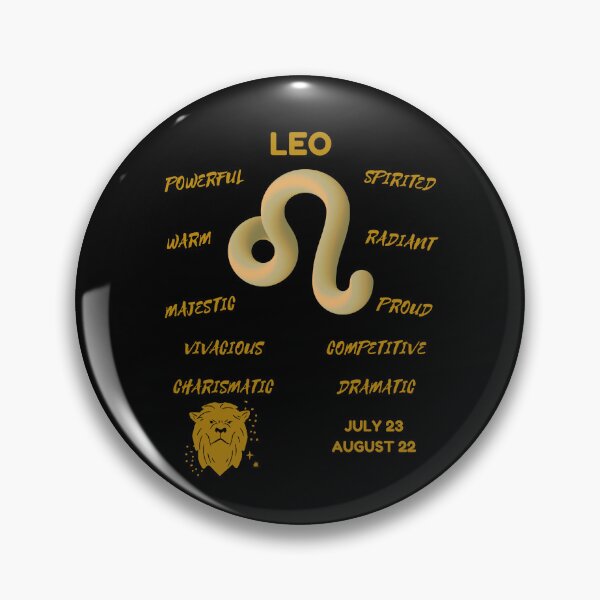 Item preview, Leo Zodiac Sign Astrology Symbol Horoscope - Metallic Gold & Black designed and sold by ZODIARA.