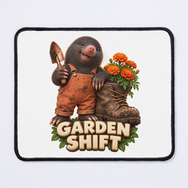 Item preview, Garden Shift Mole with Tiny Trowel designed and sold by TrendTribeTP.
