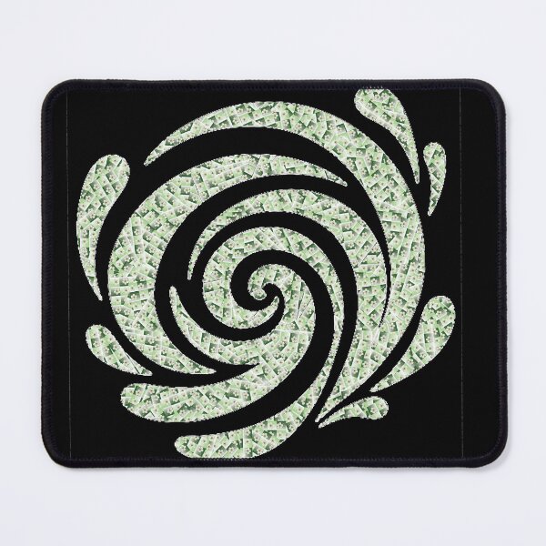 Item preview, Pastel Green Floral Mosaic Spiral – Botanical Swirl Design - Product 005 designed and sold by simplycolours.