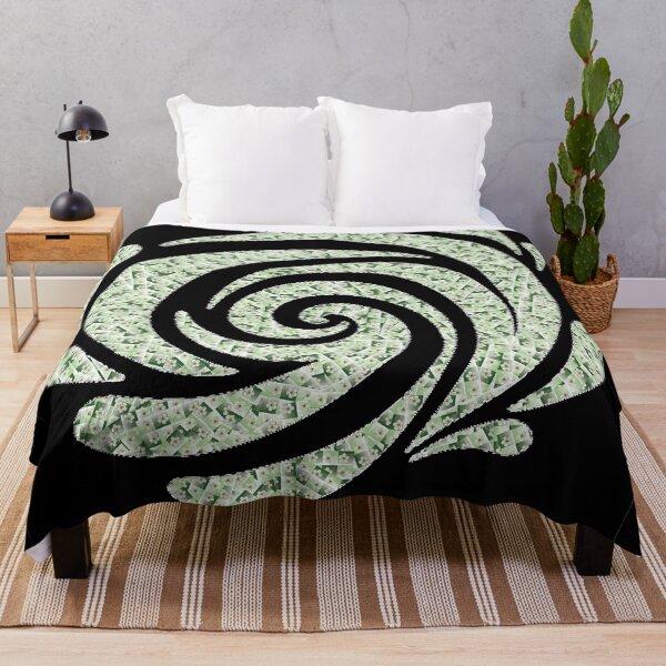 Item preview, Pastel Green Floral Mosaic Spiral – Botanical Swirl Design - Product 005 designed and sold by simplycolours.