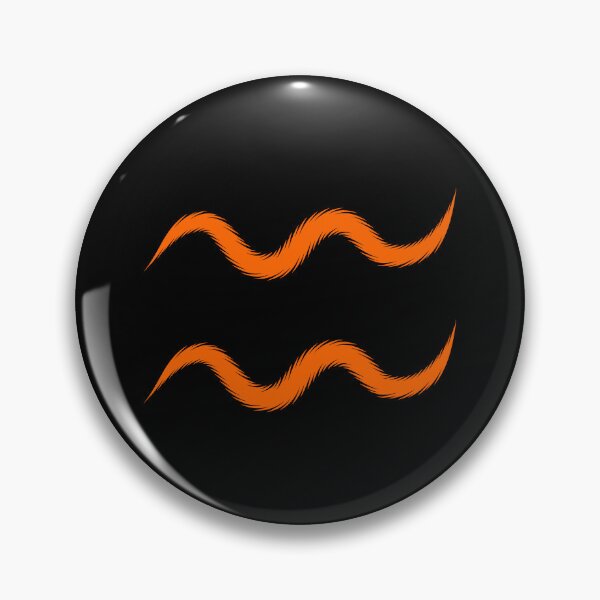 Item preview, Orange Aquarius Zodiac Symbol Design designed and sold by pattern-archive.