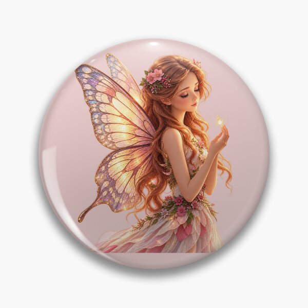 Item preview, Magical Fairy with Butterfly Wings – Fantasy Cottagecore Art designed and sold by chicworld2026.