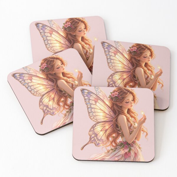 Item preview, Magical Fairy with Butterfly Wings – Fantasy Cottagecore Art designed and sold by chicworld2026.