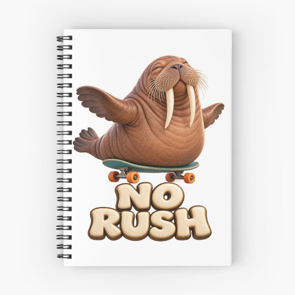 Item preview, No Rush Walrus Tiny Skateboard designed and sold by TrendTribeTP.