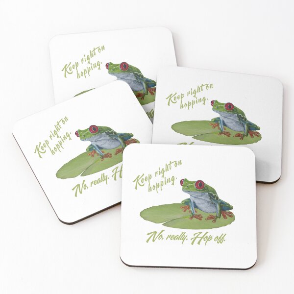 Item preview, Red eyed frog on lily pad designed and sold by OnaleeNicklinArt.