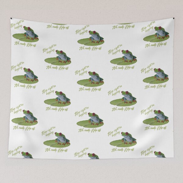 Item preview, Red eyed frog on lily pad designed and sold by OnaleeNicklinArt.