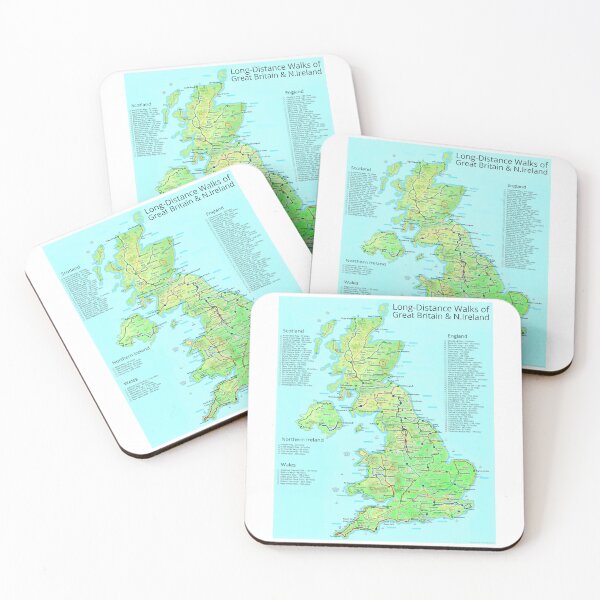 Item preview, Long-Distance Walks of Great Britain and Northern Ireland designed and sold by Inspiring Maps.