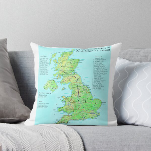 Item preview, Long-Distance Walks of Great Britain and Northern Ireland designed and sold by Inspiring Maps.