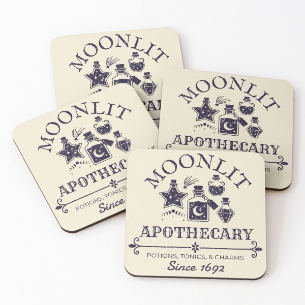 Item preview, Moonlit Apothecary – Witchy Vintage Halloween Potion Design – Midnight Purple designed and sold by Leslie Makes Stuff.