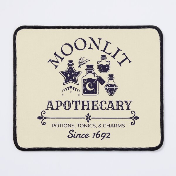Item preview, Moonlit Apothecary – Witchy Vintage Halloween Potion Design – Midnight Purple designed and sold by Leslie Makes Stuff.