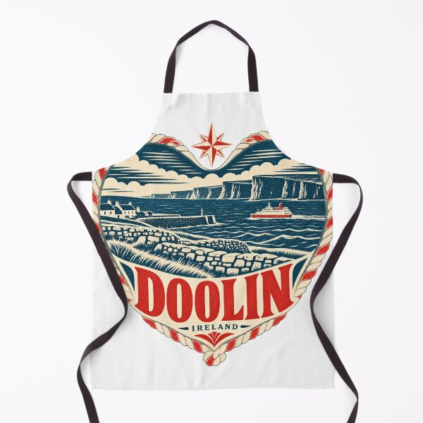 Item preview, Doolin Ireland Travel Souvenir Nautical Woodcut Heart designed and sold by VisualArtsOasis.