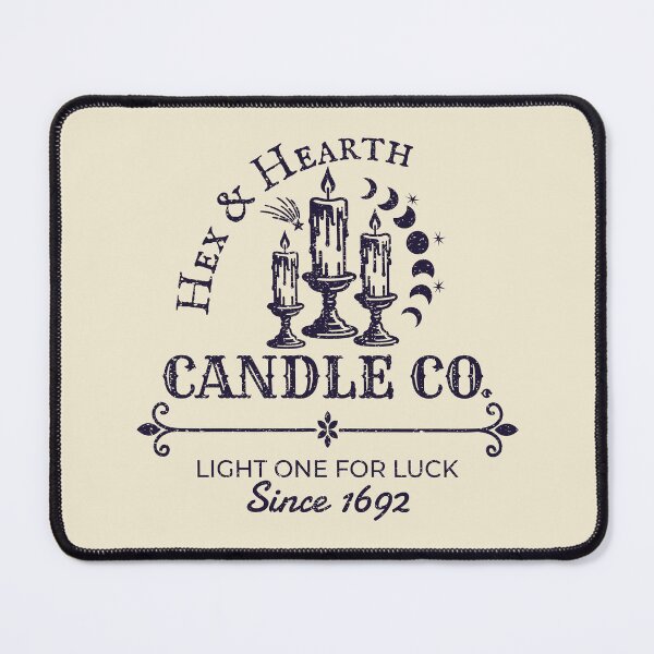 Item preview, Hex & Hearth Candle Co. – Witchy Vintage Halloween Candle Design – Midnight Purple designed and sold by Leslie Makes Stuff.