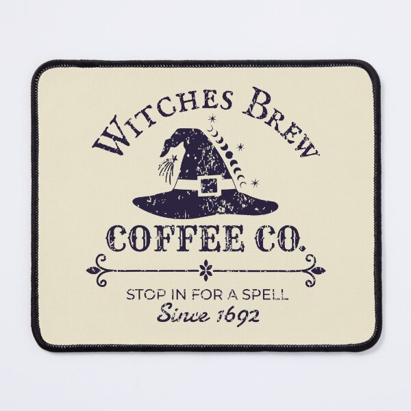 Item preview, Witches Brew Coffee Co. – Witchy Vintage Halloween Coffee Design – Midnight Purple designed and sold by Leslie Makes Stuff.