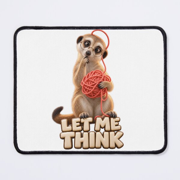 Item preview, Let Me Think Meerkat Tangled Yarn designed and sold by TrendTribeTP.