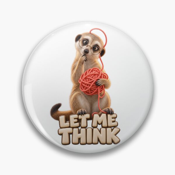 Item preview, Let Me Think Meerkat Tangled Yarn designed and sold by TrendTribeTP.