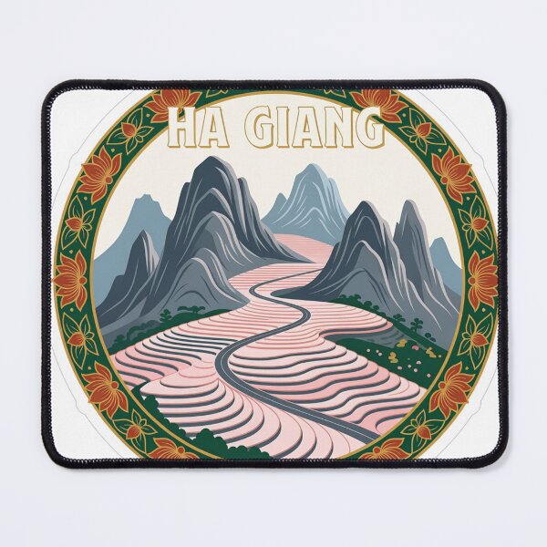 Item preview, Ha Giang Mountains Vietnam Sticker designed and sold by Imaginarium of Chaos falcon88 .