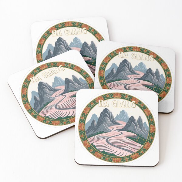 Item preview, Ha Giang Mountains Vietnam Sticker designed and sold by Imaginarium of Chaos falcon88 .