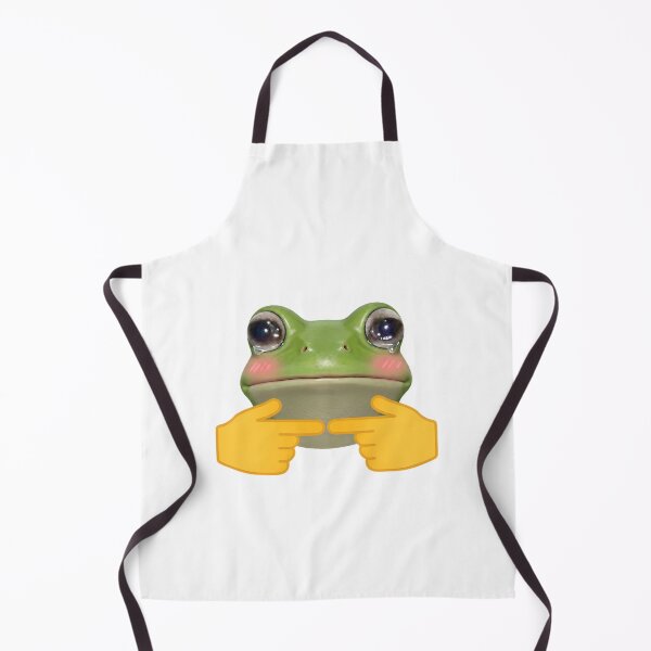 Item preview, Cute Kawaii Frog Blushing with Pointing Fingers. designed and sold by pixellm.