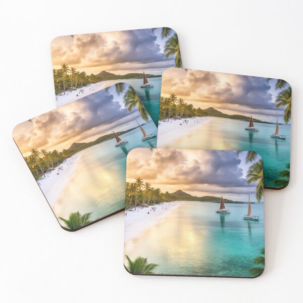 Item preview, Sailing Into Paradise - Tropical Lagoon Horizon designed and sold by nhk999.