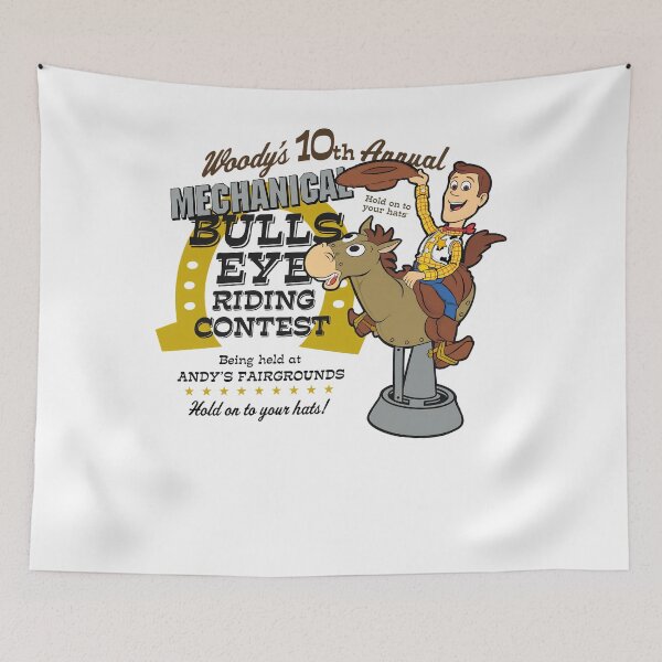 Item preview, Woody's Mechanical Bulls Eye Riding Contest Story designed and sold by TwolipfweddyTM.