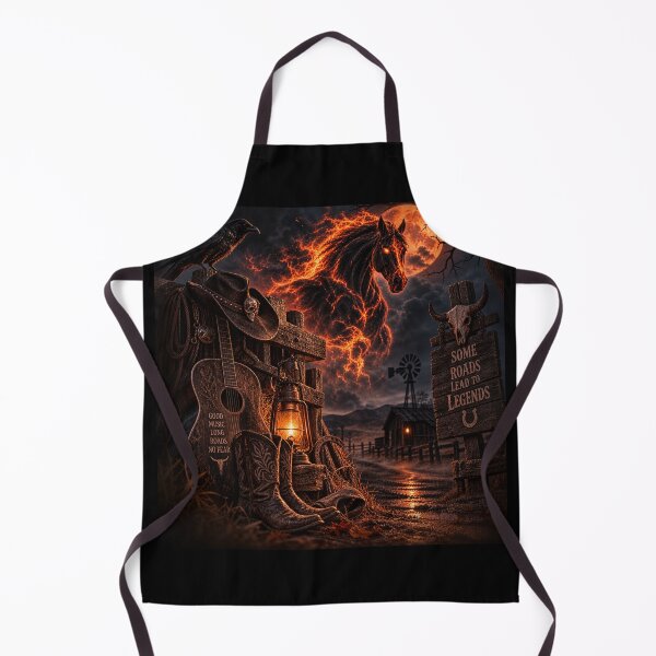 Item preview, Fiery Ghost Horse – Dark Western Halloween designed and sold by Quarterhorses.