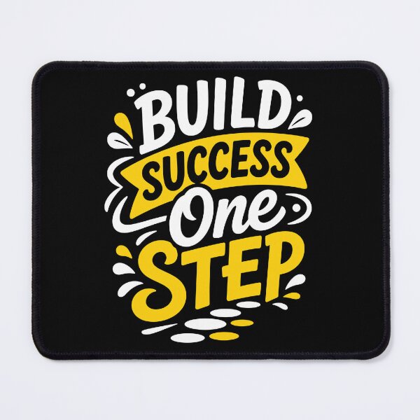 Item preview, Build Success One Step at a Time Motivational Growth Typography T-Shirt designed and sold by rejowan-arts.