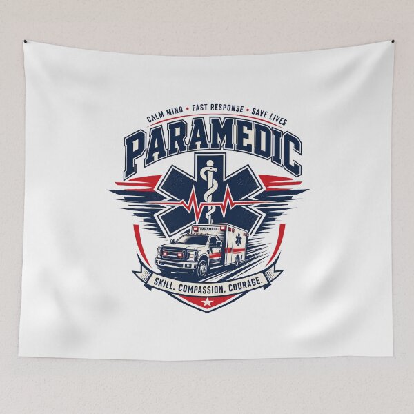 Item preview, Paramedic Skill Compassion Courage Motivational Slogan gift for Paramedic designed and sold by LD ART.
