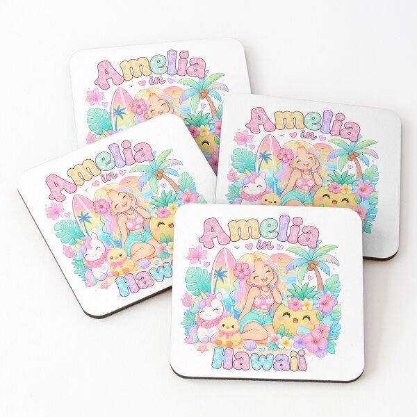 Item preview, Amelia Name Gift Kawaii Hawaii Pastel Summer designed and sold by TheChalkyFox.