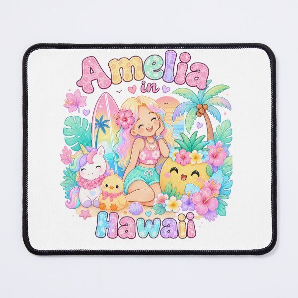 Item preview, Amelia Name Gift Kawaii Hawaii Pastel Summer designed and sold by TheChalkyFox.