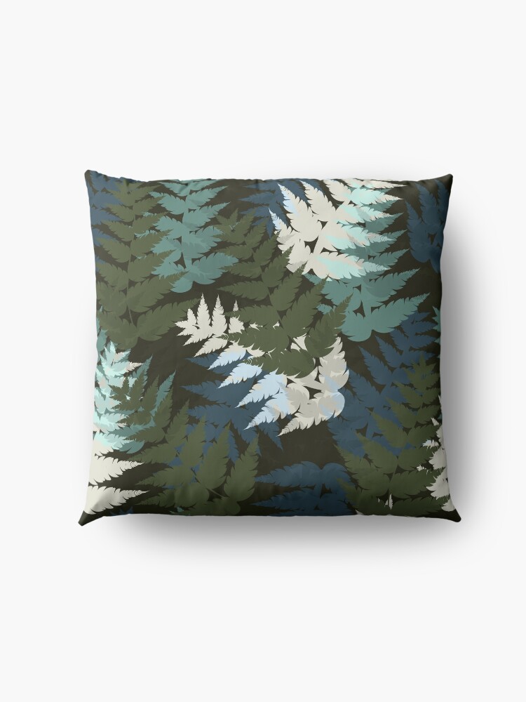 Alternate view of Silver Fern Floor Pillow
