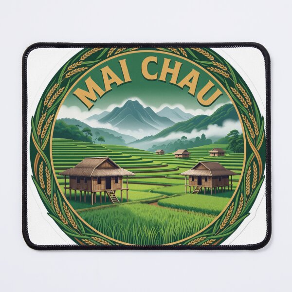 Item preview, Mai Chau Rice Vietnam Sticker designed and sold by Imaginarium of Chaos falcon88 .
