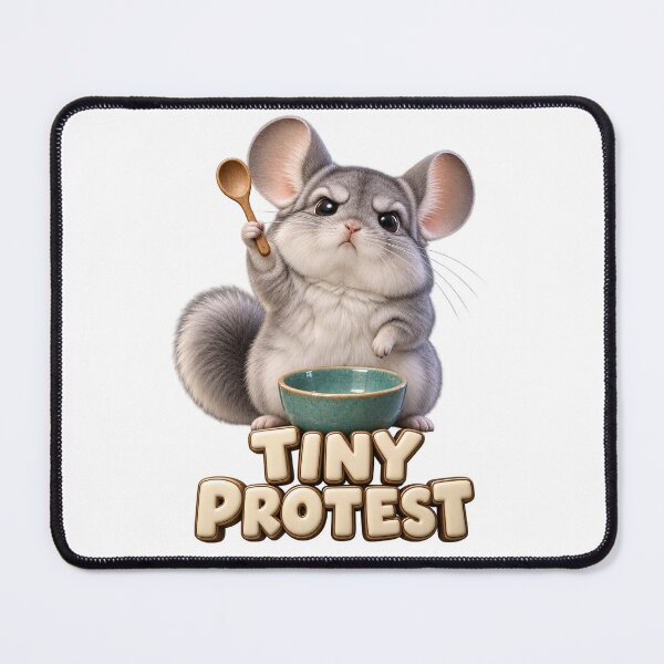 Item preview, Tiny Protest Chinchilla Empty Snack Bowl designed and sold by TrendTribeTP.
