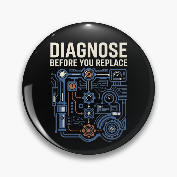 Item preview, Diagnose Before You Replace Maintenance Technician designed and sold by Amr Darwish Graphic designer.