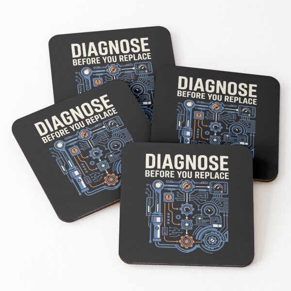 Item preview, Diagnose Before You Replace Maintenance Technician designed and sold by Amr Darwish Graphic designer.
