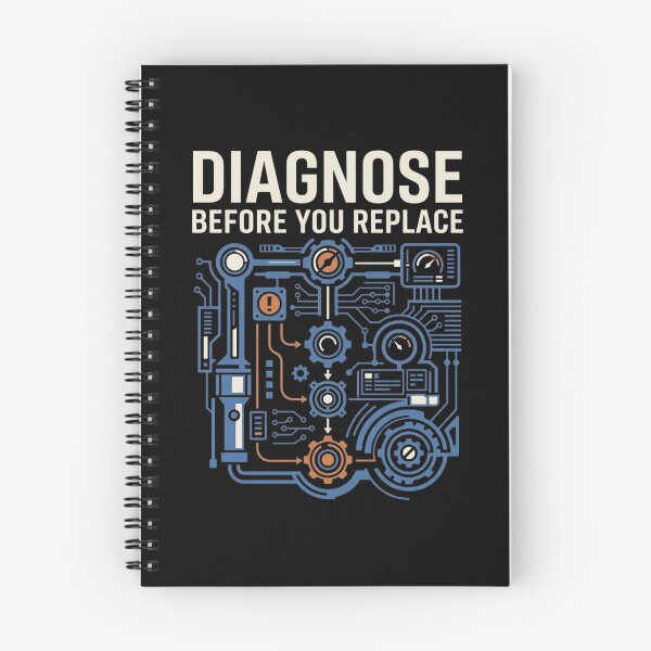 Item preview, Diagnose Before You Replace Maintenance Technician designed and sold by Amr Darwish Graphic designer.