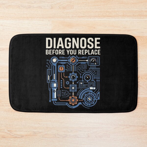Item preview, Diagnose Before You Replace Maintenance Technician designed and sold by Amr Darwish Graphic designer.