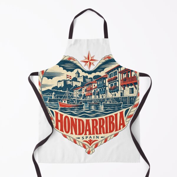 Item preview, Hondarribia Spain Travel Souvenir Nautical Woodcut Heart designed and sold by VisualArtsOasis.
