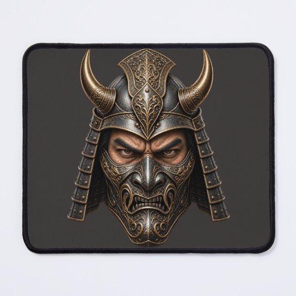 Item preview, Samurai Oni Mask Kabuto Helmet – Japanese Warrior Art designed and sold by charmaroundyou.