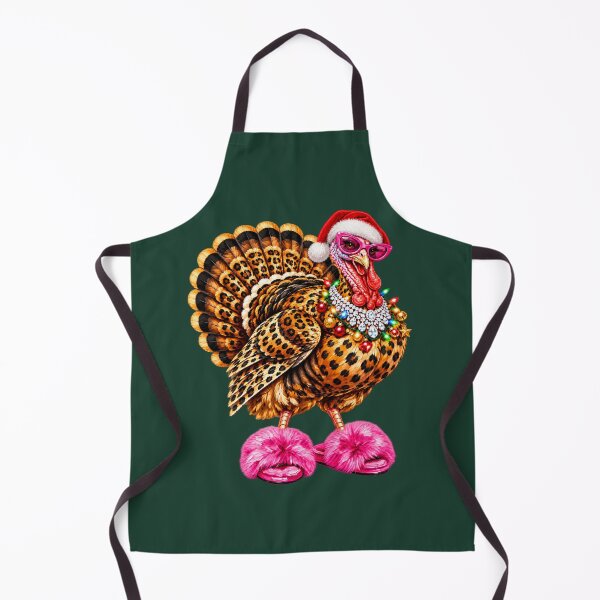 Item preview, Christmas Turkey Glam Leopard Sassy Holiday Farm Animal designed and sold by AmiGraph.
