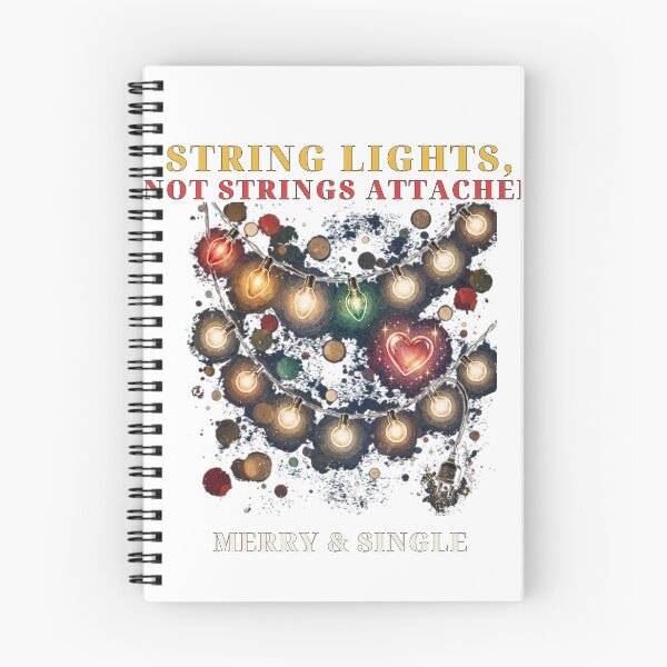 Item preview, String Lights Not Strings Attached — Funny Single Holiday Dating Shirt designed and sold by FitEnvy.