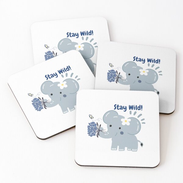 Item preview, Cute Elephant Sticker – Pastel Baby Elephants designed and sold by Ceylo Art.