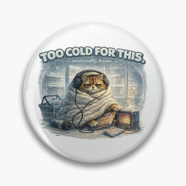 Item preview, Funny Too Cold For This Cat designed and sold by UvooArt.