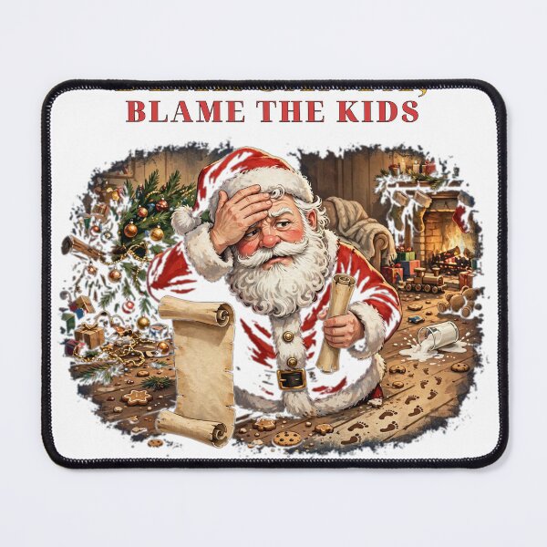 Item preview, Dear Santa Blame the Kids — Funny Parent Christmas Chaos Shirt designed and sold by FitEnvy.