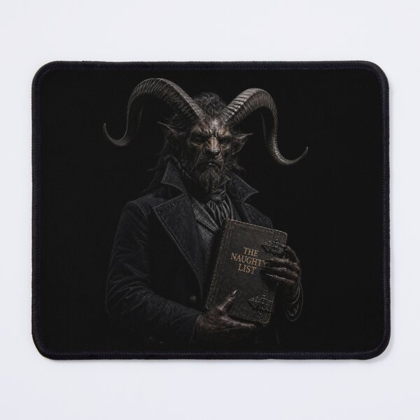 Item preview, Gothic Victorian Krampus The Naughty List Graphic designed and sold by LazyDayzCo.