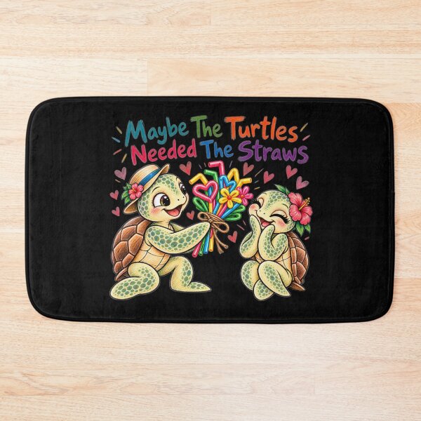 Item preview, Maybe The Turtles Needed The Straws Sarcastic Sea Turtle designed and sold by Crystal-Tree.