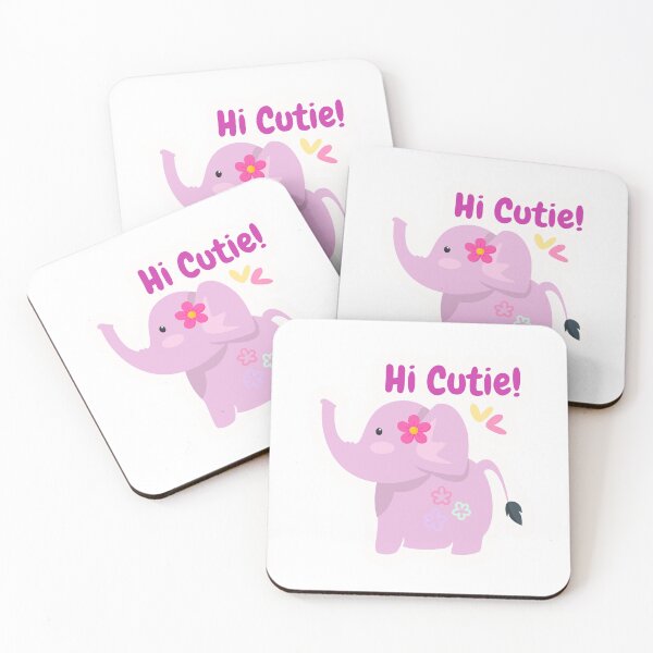 Item preview, Cute Elephant Sticker – Pastel Baby Elephants designed and sold by Ceylo Art.