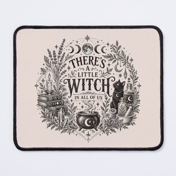Item preview, There's a Little Witch in All of Us, Witchcore Halloween, Vintage Witchy Autumn, Spooky Magic, Gothic Witch, Halloween Gift designed and sold by Cchotlan.