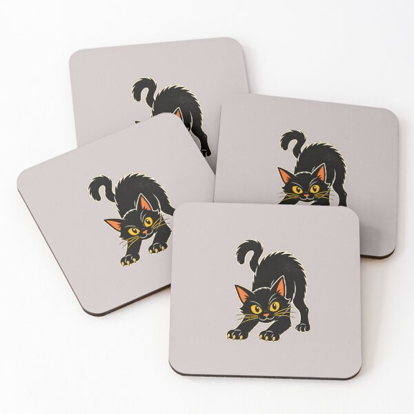 Item preview, Curious Black Cat Retro designed and sold by aminomen.